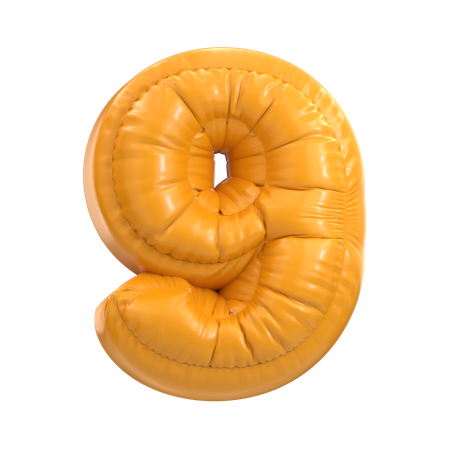 Nine  3D Icon