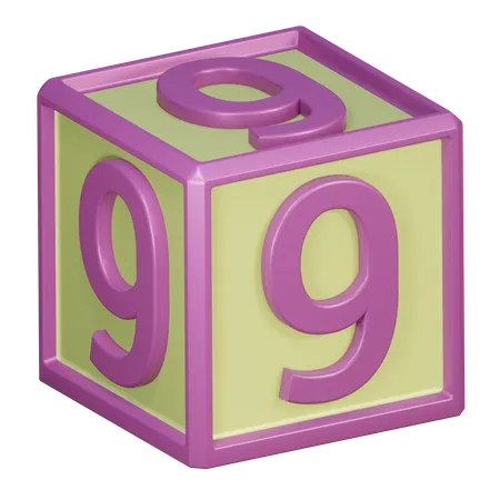 Nine Number  3D Icon