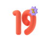 3d nineteen logo