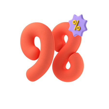 Ninety Eight Percent Discount  3D Icon