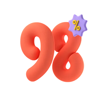 Ninety Eight Percent Discount  3D Icon