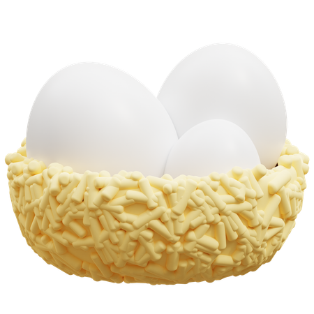 Ovos de ninho  3D Icon