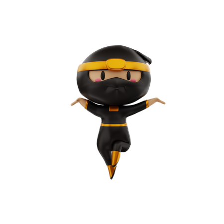 Ninja 3D Illustration