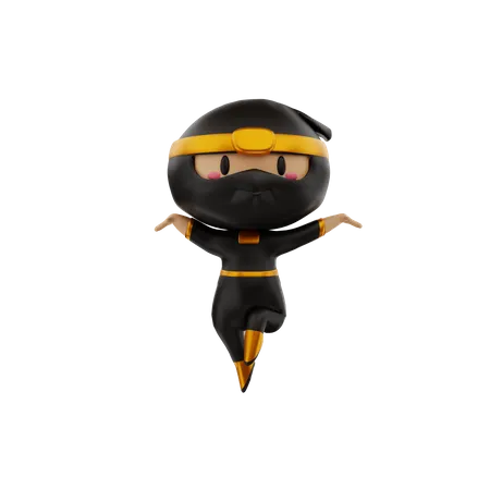 Ninja  3D Illustration