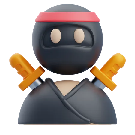 Ninja  3D Icon