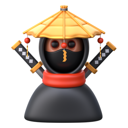 Ninja masculino  3D Icon