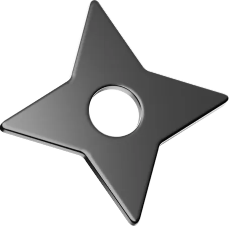 Ninja Star  3D Icon