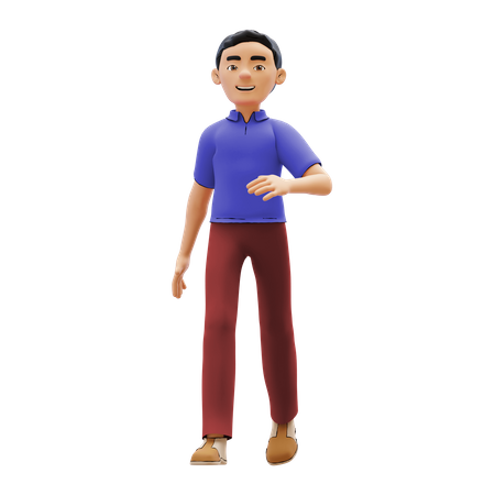 Niño caminando  3D Icon