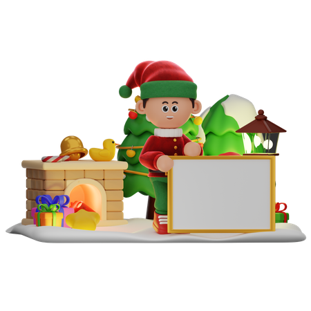 Niño, con, pizarra  3D Icon