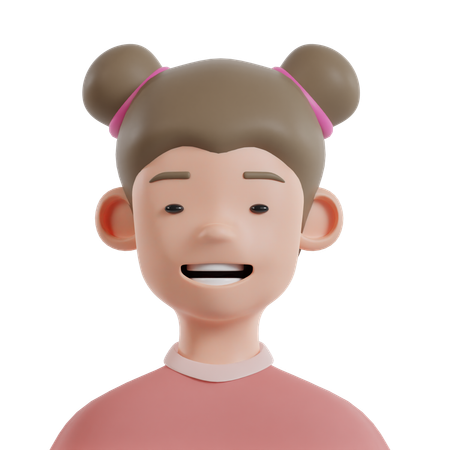 Niño feliz  3D Icon