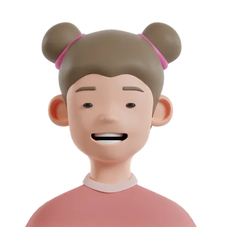 Niño feliz  3D Icon