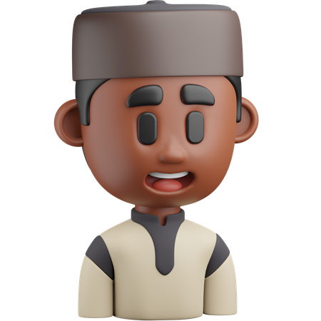 Niño musulmán  3D Icon
