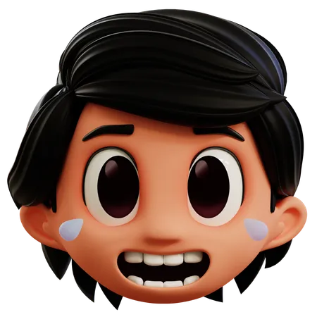 Niño riendo emoji  3D Icon