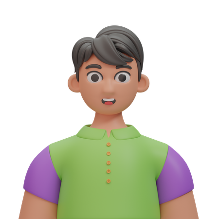 Niño sonriendo  3D Icon