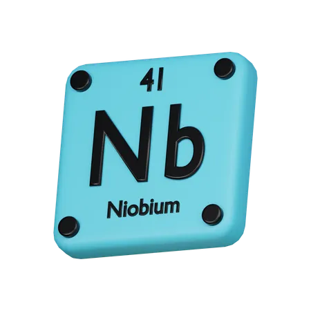 Niobium Element 3 D Icon 3D Icon