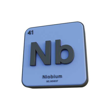 Niobium  3D Illustration