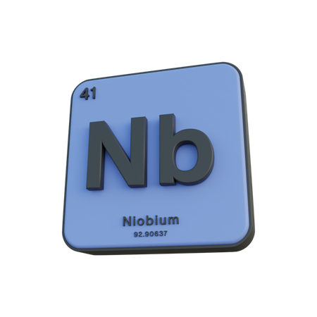 Niobium  3D Illustration