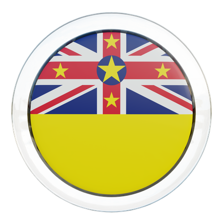 Niue Flag  3D Icon