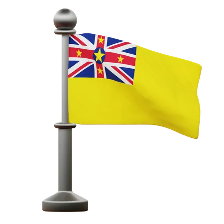 Niue Flag  3D Icon