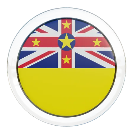 Niue-Flagge  3D Flag