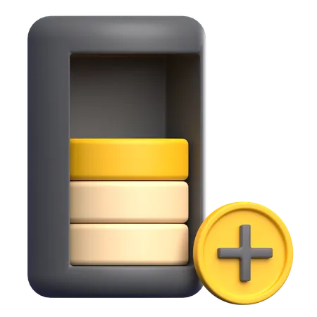 Niveau de batterie  3D Icon