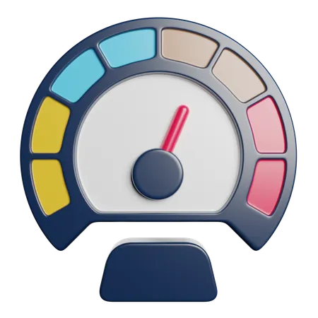 Niveau de vitesse  3D Icon