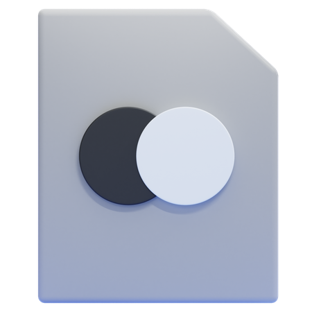 Niveaux de gris  3D Icon