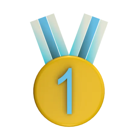 No 1 Badge  3D Icon