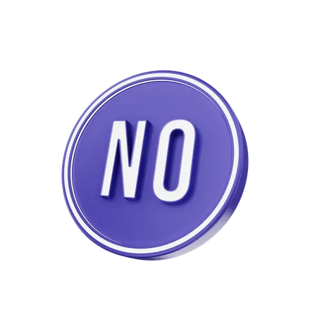 No  3D Icon