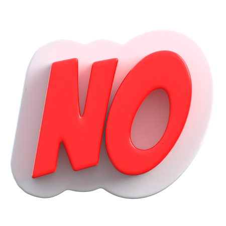 No  3D Icon