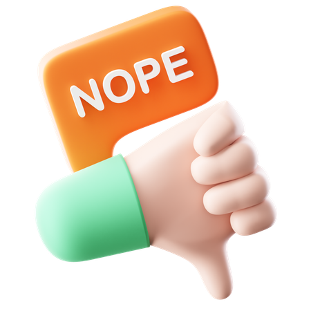 No  3D Icon