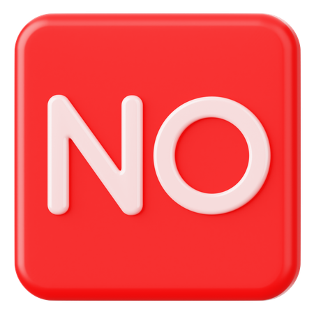 No  3D Icon