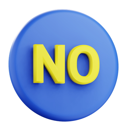 No  3D Icon