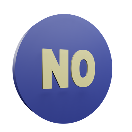No  3D Icon