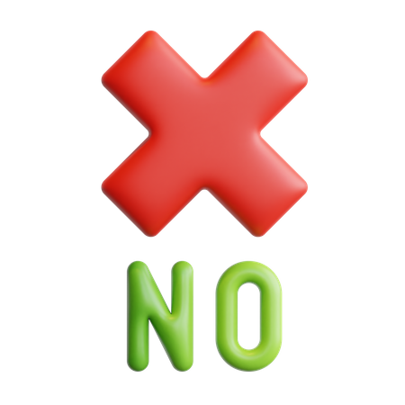No  3D Icon
