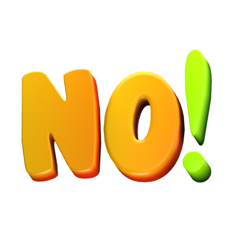 No  3D Icon
