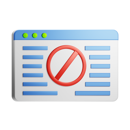 No Access  3D Icon