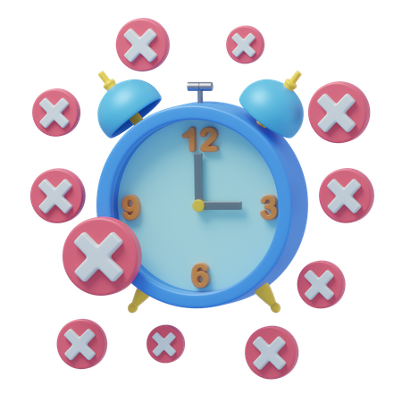 No Alarms Set Enjoy Your Free Time  3D Icon