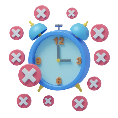 No Alarms Set Enjoy Your Free Time  3D Icon