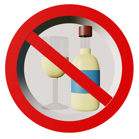 No Alcohol  3D Icon