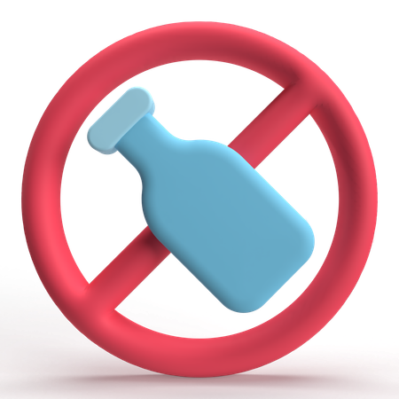 No Alcohol  3D Icon