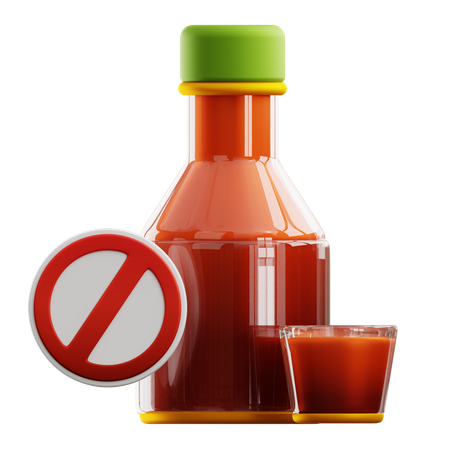 NO ALCOHOL  3D Icon