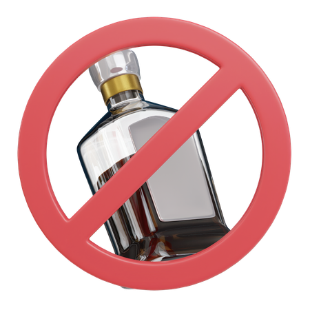 No Alcohol  3D Icon