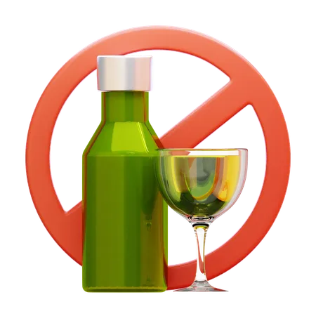 No Alcohol  3D Icon