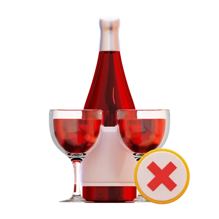 No Alcohol  3D Icon