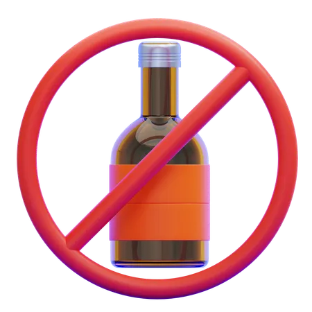 No Alcohol  3D Icon