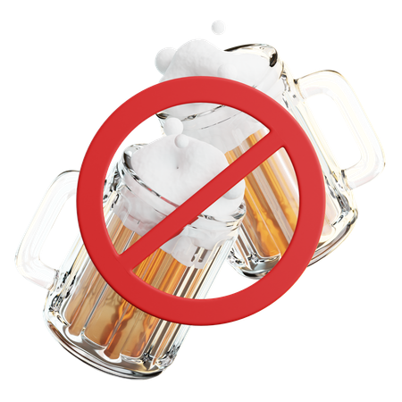 No Alcohol  3D Icon