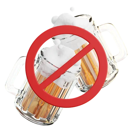 No Alcohol  3D Icon