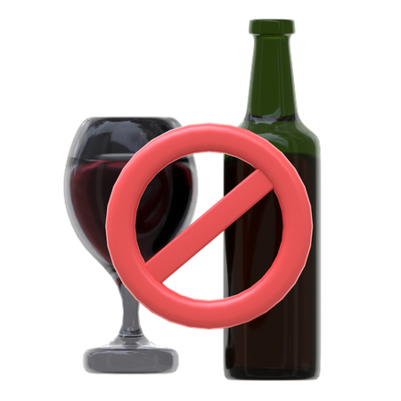 No Alcohol  3D Icon