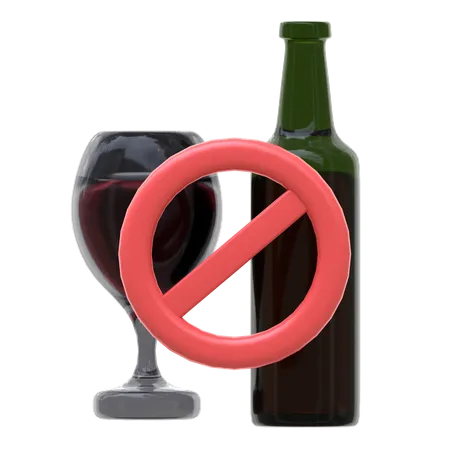 No Alcohol  3D Icon